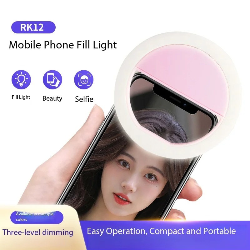 Quality Photography Lighting - Rechargeable Clip On Selfie Ring Light