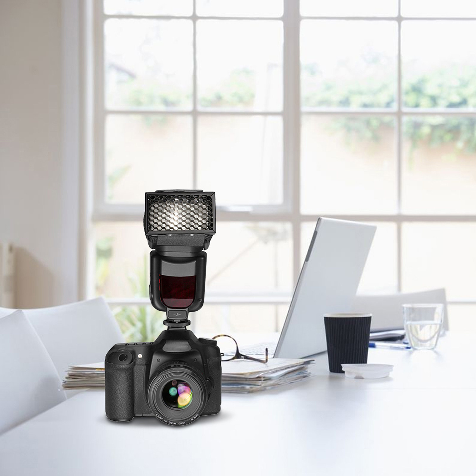 Photography Lighting With Flash - Flash Honeycomb Grid Hood 47x80mm Portable