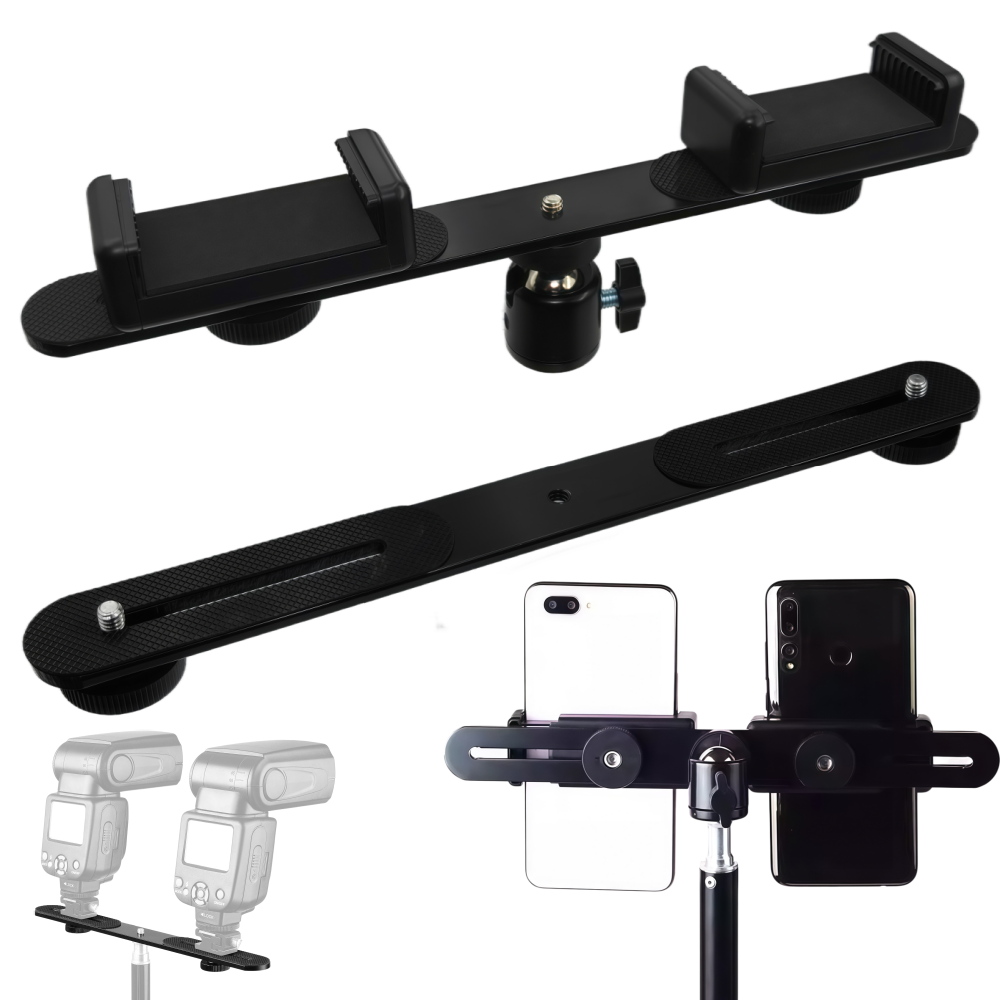 Macro Photography Led Lighting - 1/4'' Dual Flash Bracket Mount Holder