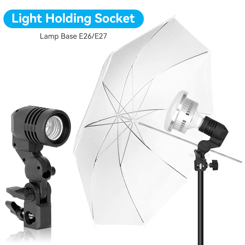 Photography Lighting With Flash - 2PCS/1PC E27 Single Head Bulb Holder