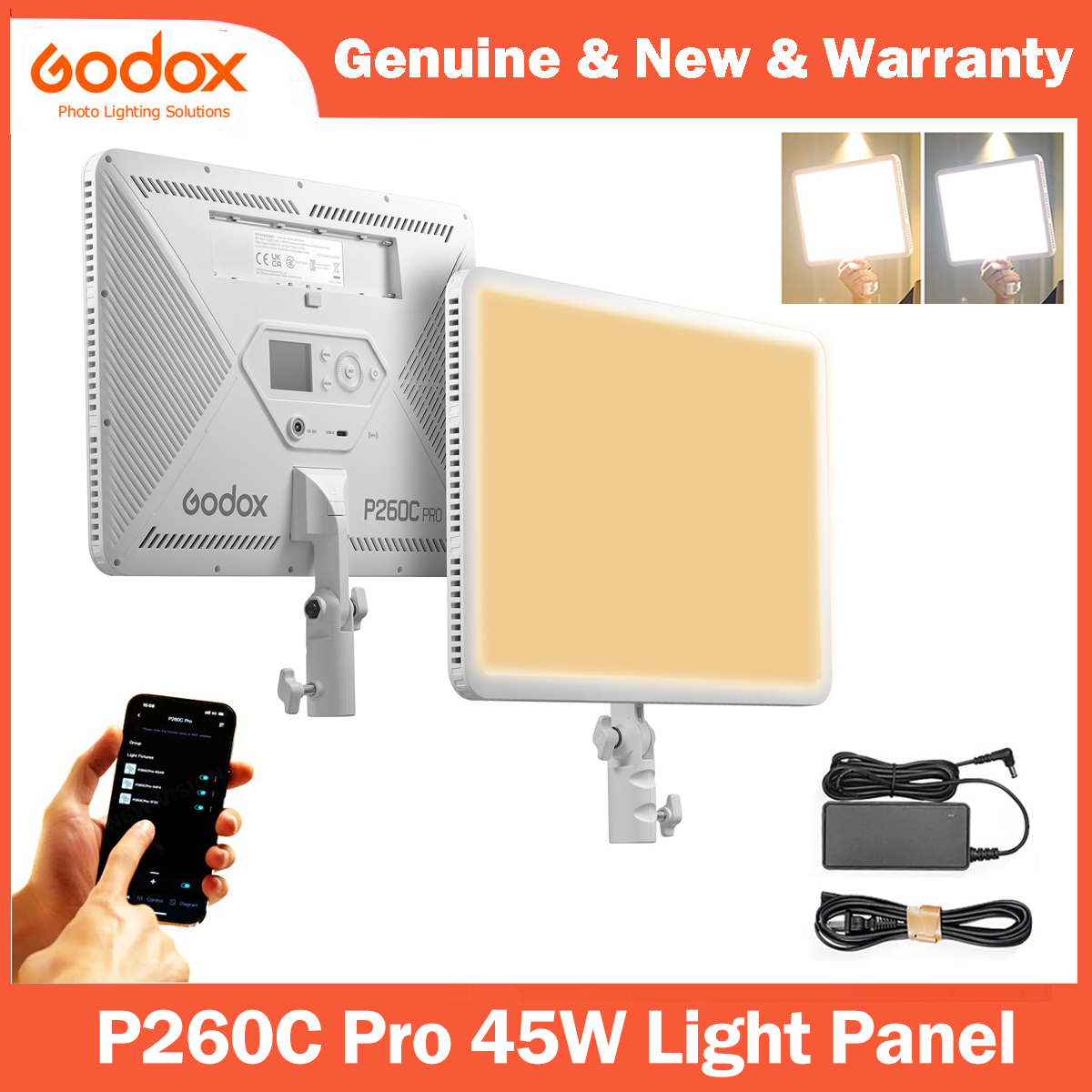 Photography Lighting Youtube - Godox P260C Pro LED Video Light