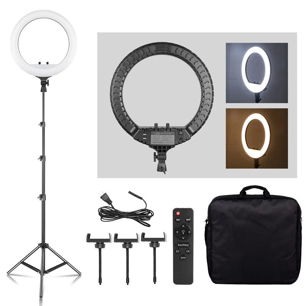 SH 18 Inch Núm Vặn Vòng Đèn LE - đánh giá và giá Photography Lighting Youtube
