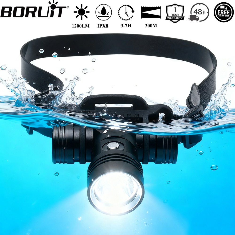 BORUiT B14 1200LM LED Scuba Di - đánh giá và giá Photography Using Lighting