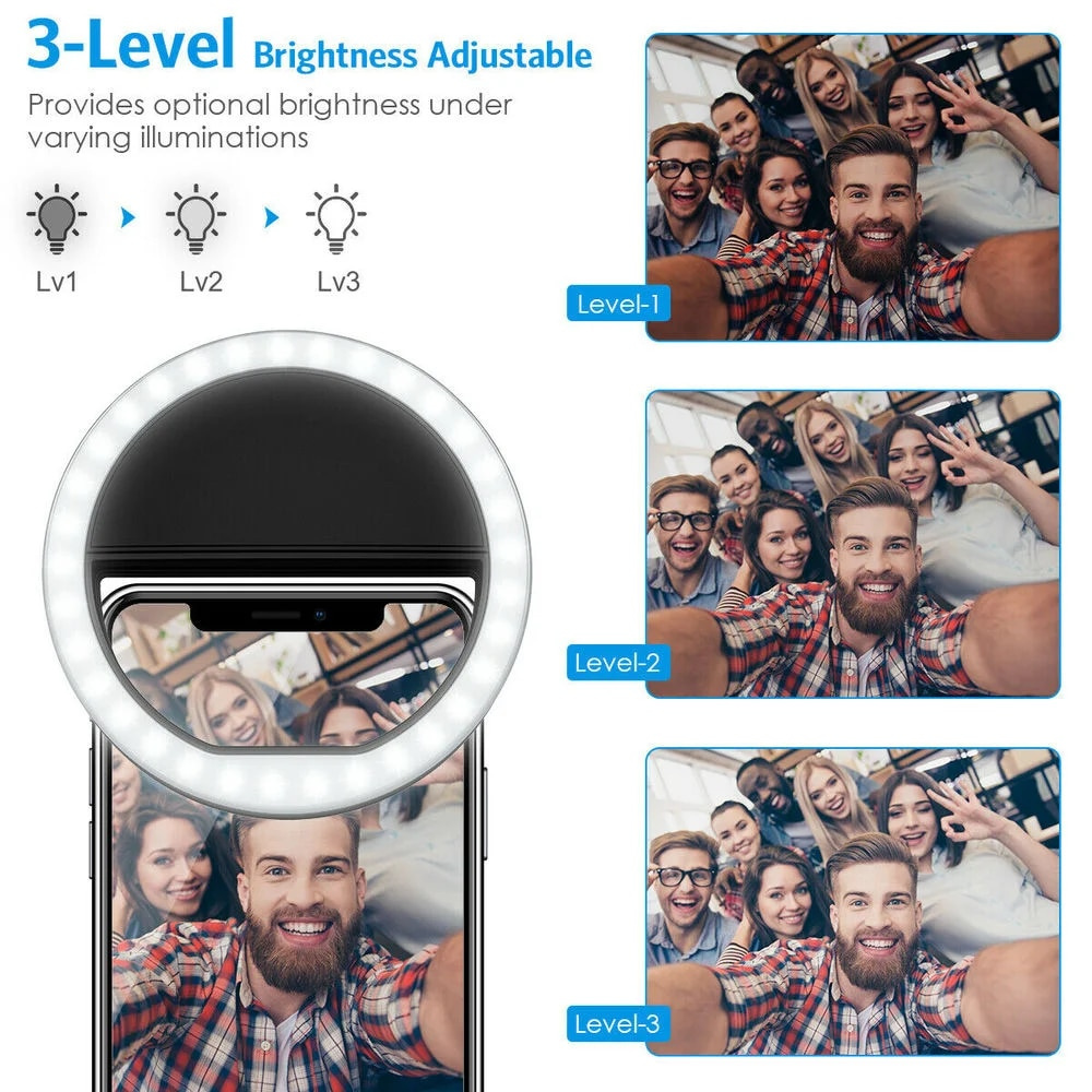 LED Selfie Fill Light USB Char - đánh giá và giá Quality Photography Lighting