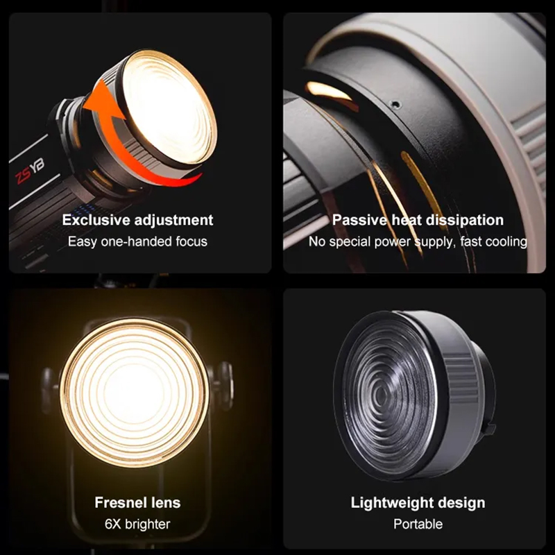 Fresnel Lens 15-55 Degree Adju - đánh giá và giá Photography Lighting For Products