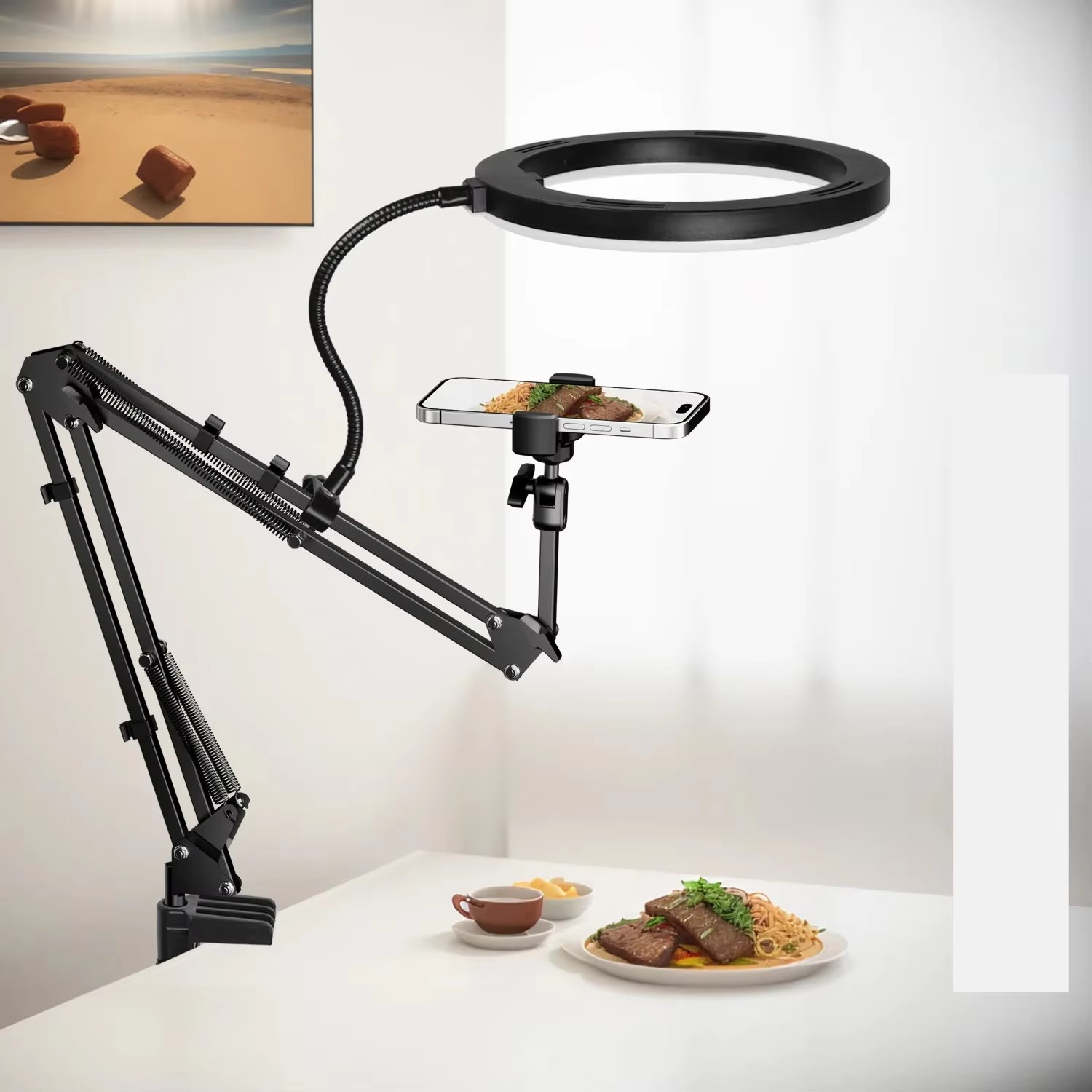 Live Stand Mobile Phone Profes - đánh giá và giá Photography Lighting Overhead