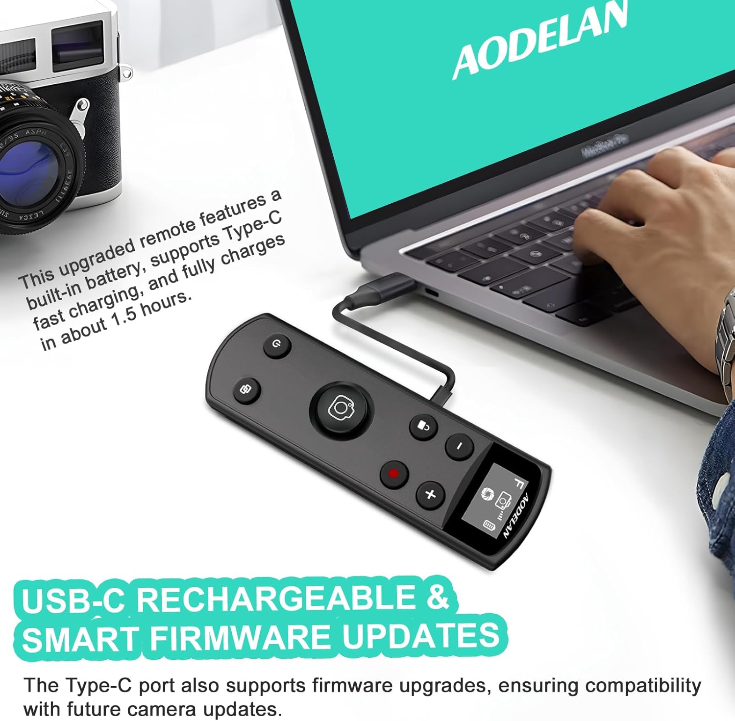 Black USB-C Rechargeable Remot - đánh giá và giá Fujifilm Camera X-T5