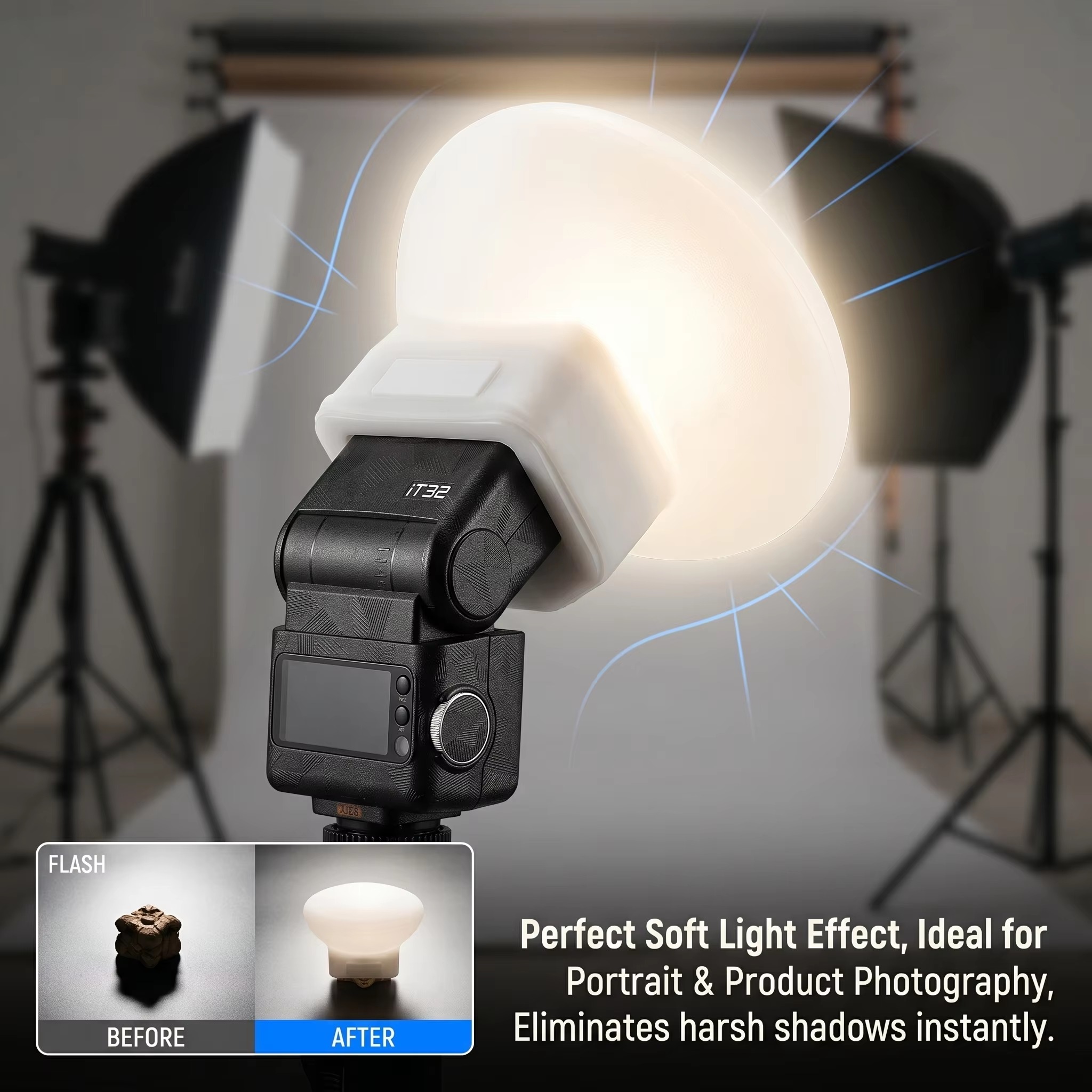 Silicone Flash Diffuser Cover  - đánh giá và giá Photography Lighting With Flash