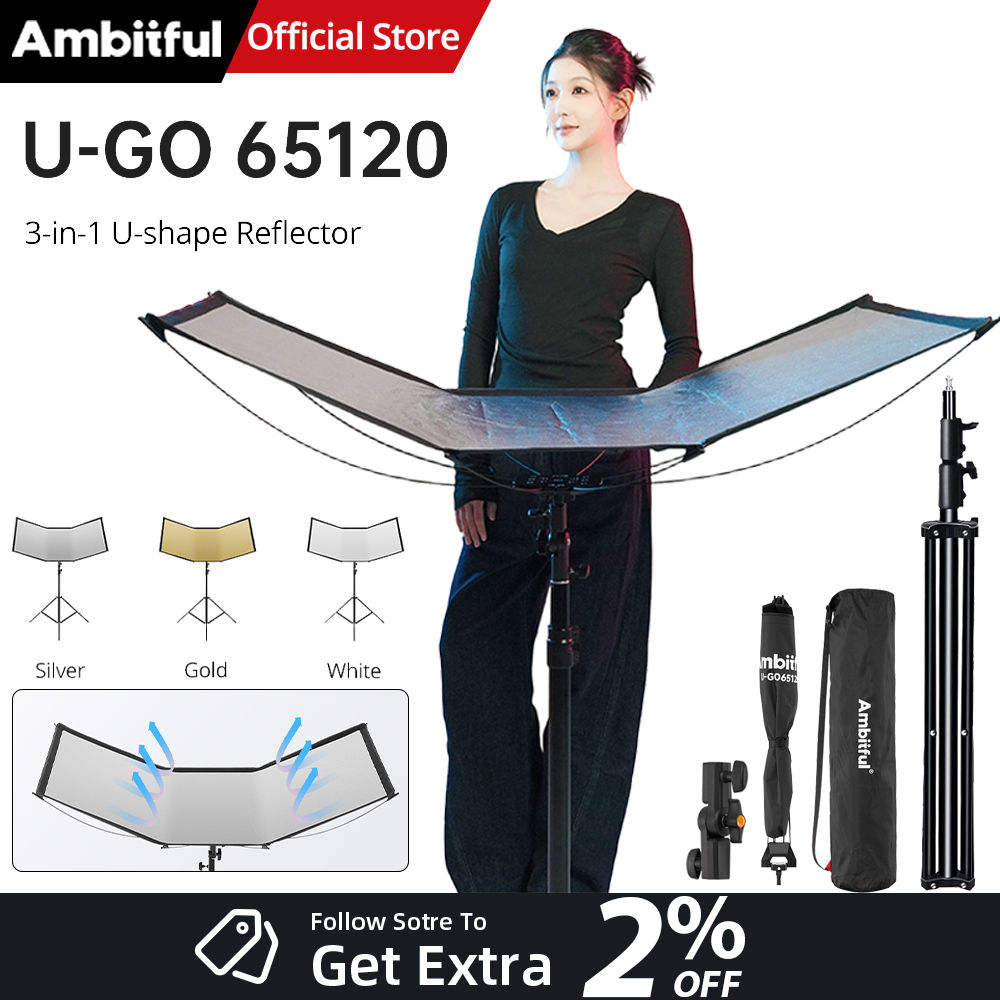 AMBITFUL 3in1 U-Type Light Dif - đánh giá và giá Photography Lighting Type