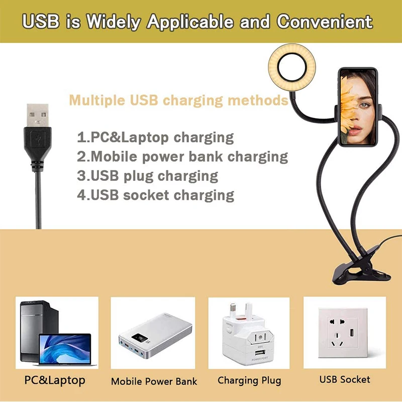 Universal Selfie Ring Light wi - đánh giá và giá Photography Lighting Overhead