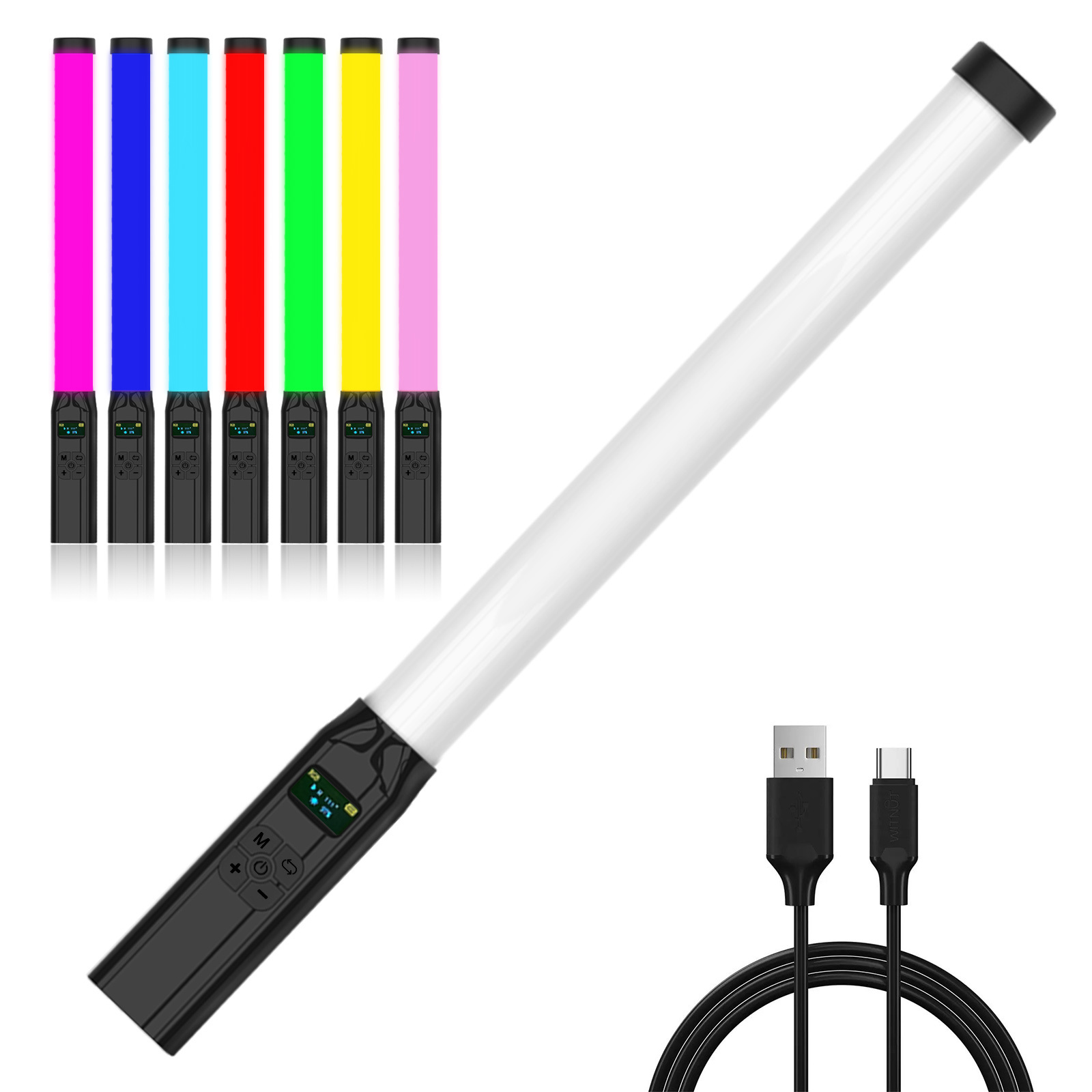 50CM RGB Stick Light Wand Ligh - đánh giá và giá Photography Lighting Youtube