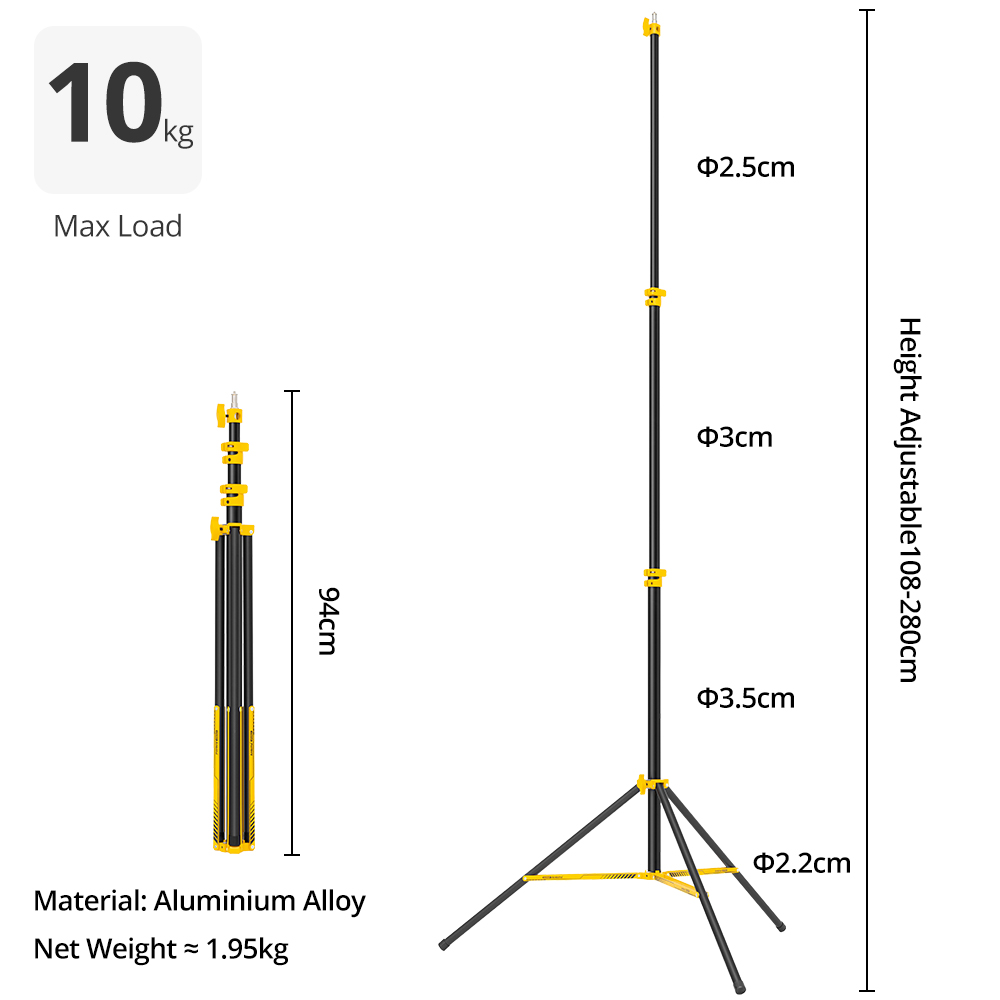 AMBITFUL GM280Y 280cm Professi - đánh giá và giá Photography Lighting For Products