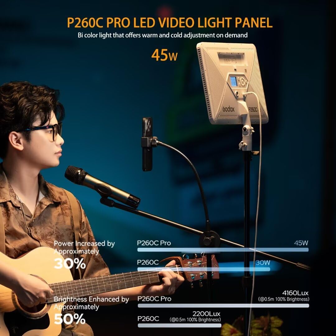Godox P260C Pro LED Video Ligh - đánh giá và giá Photography Lighting Youtube