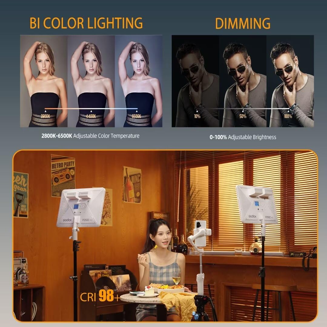 Godox P260C Pro LED Video Ligh - đánh giá và giá Photography Lighting Youtube