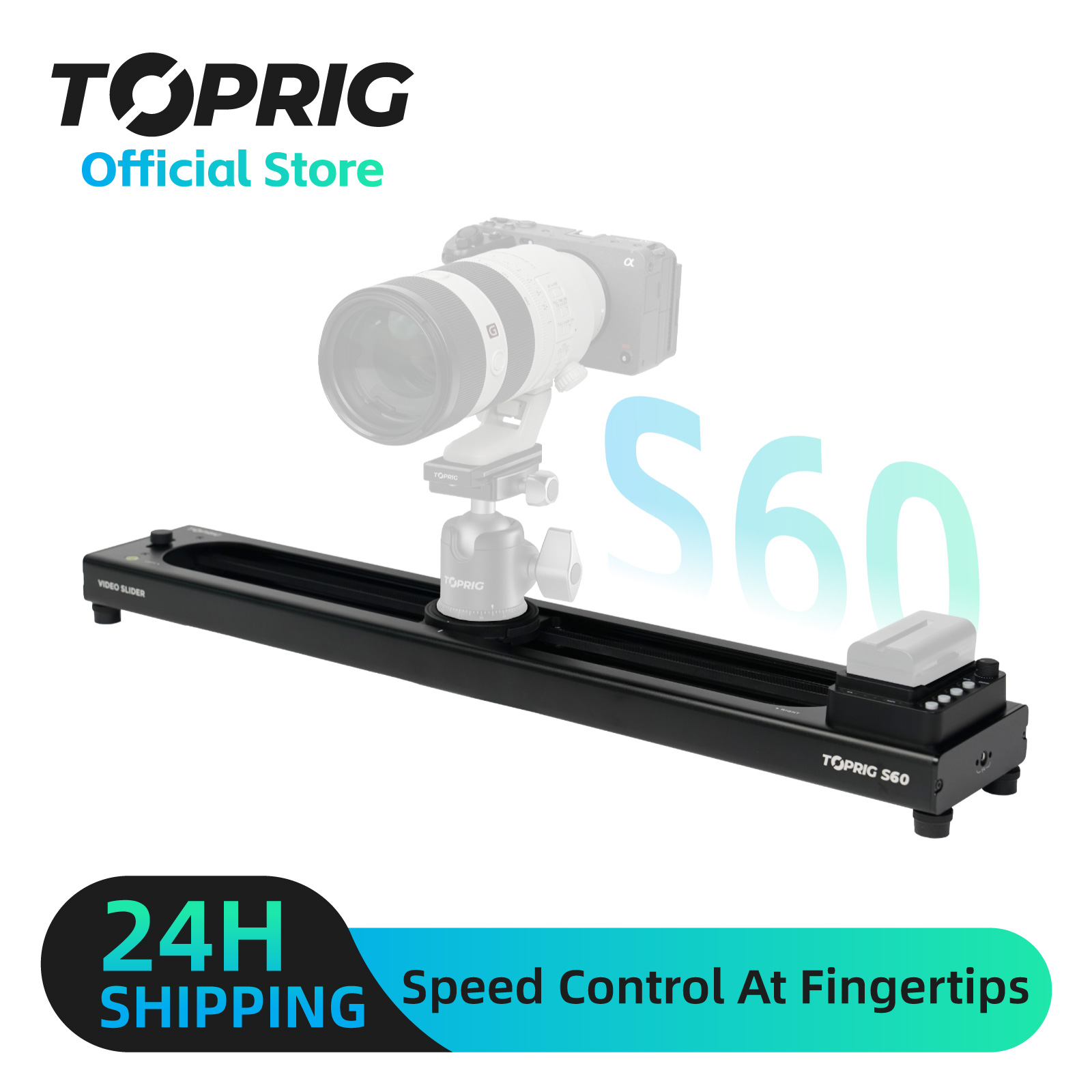 Toprig S60 Video slider camera - đánh giá và giá Photography Loop Lighting