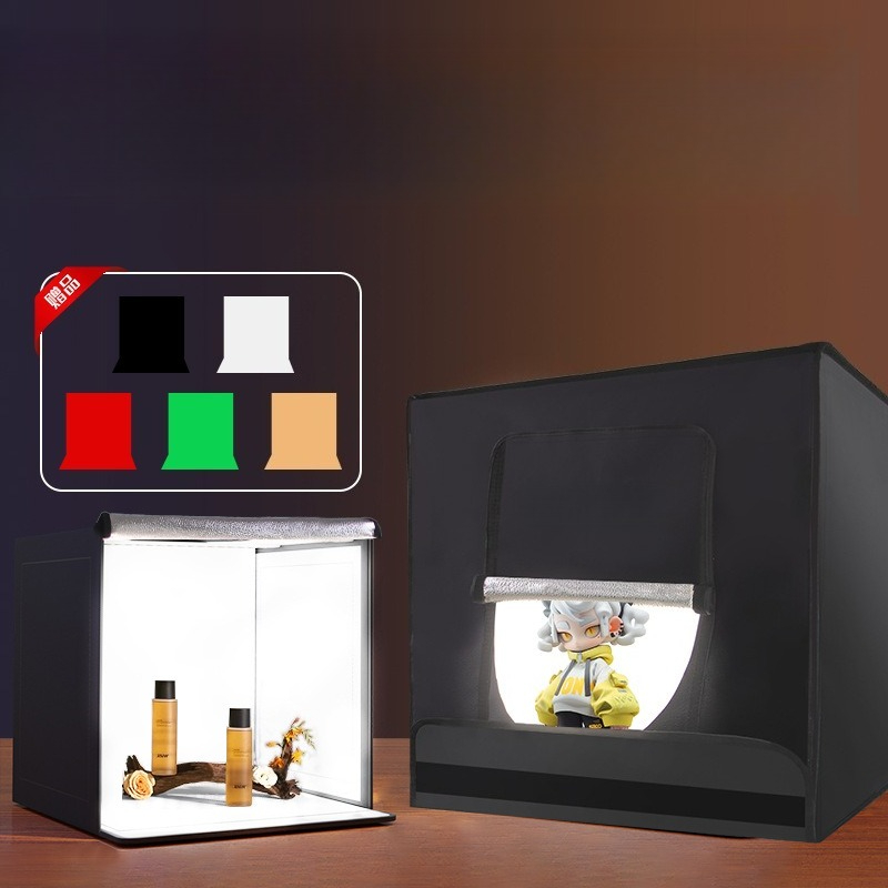 Studio small LED folding produ - đánh giá và giá Photography Still Life Lighting