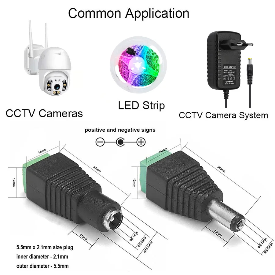 5pairs DC 12V Female And Male  - đánh giá và giá Macro Photography Led Lighting